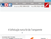 Tablet Screenshot of lojadosespelhos.com.br